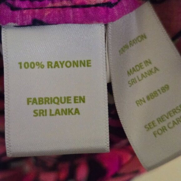 Lilly Pulitzer Sarasota Tunic Top Bright Navy A Jungle In Here Size M - Picture 9 of 10